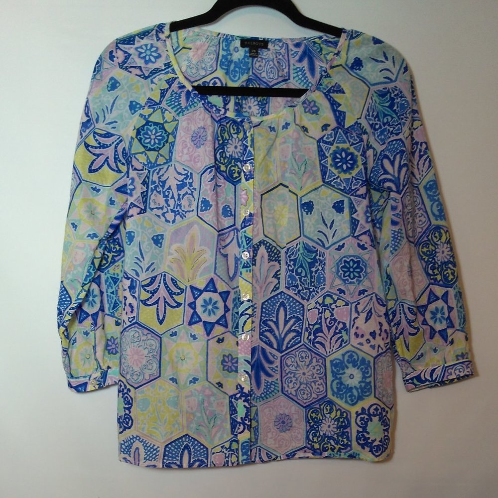 Talbots Button Blouse - image 4
